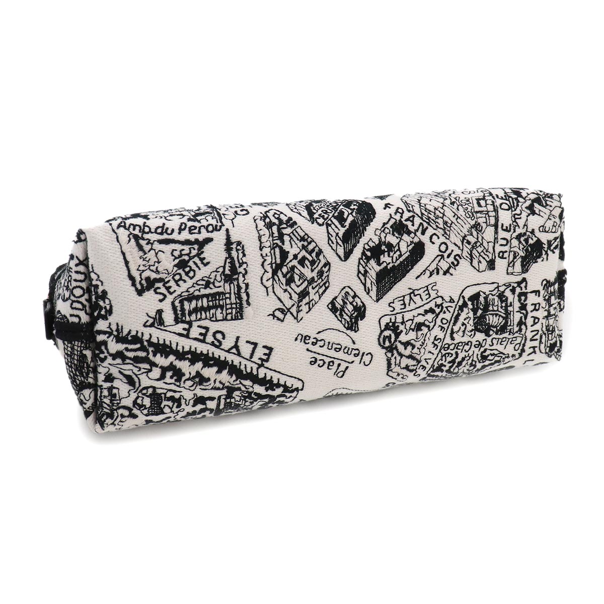 Plan de Paris Pouch Canvas Black White