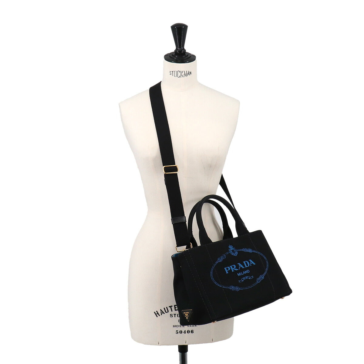 Canapa Mini 2way Hand Shoulder Bag Canvas Nero 1BG439 Purse