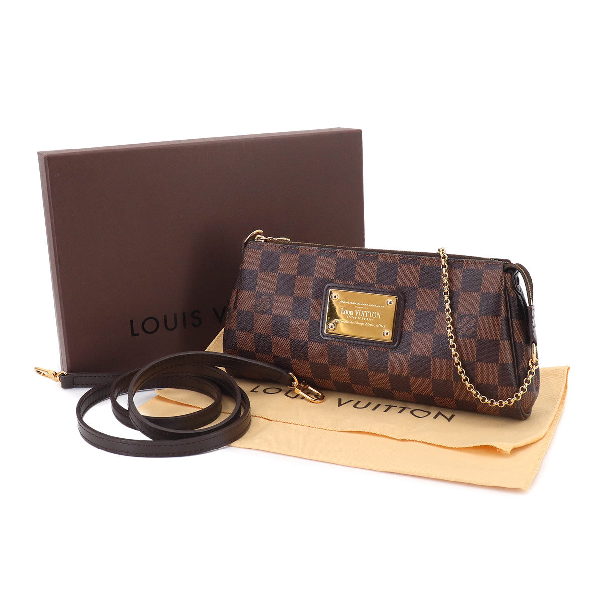 Damier Eva 2way Hand Shoulder Bag Ebene N52213