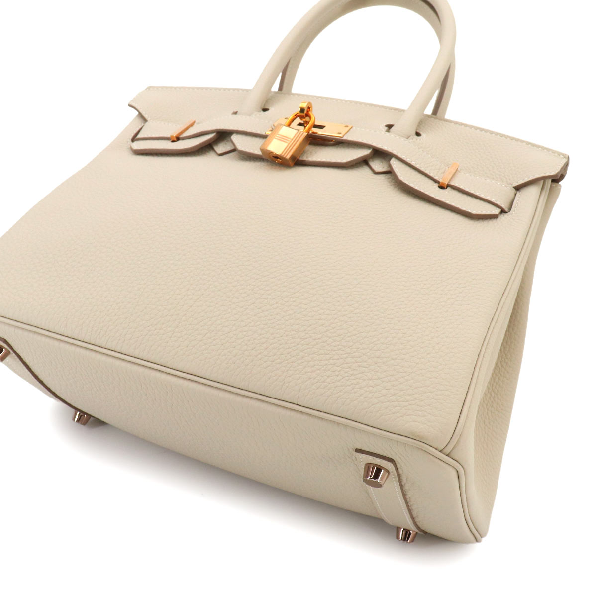 Birkin 30 Veau Togo Craie Hand Bag Purse