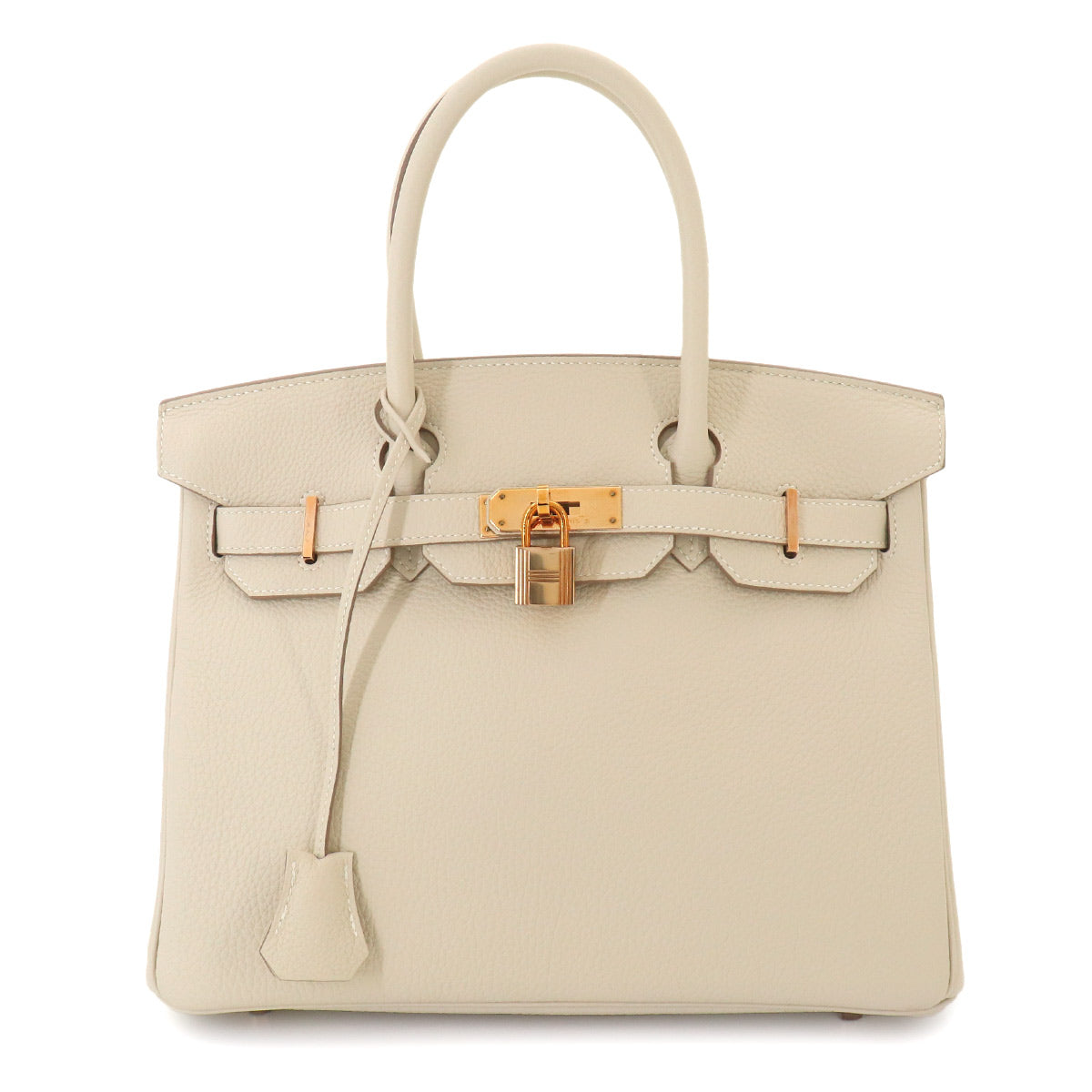 Birkin 30 Veau Togo Craie Hand Bag Purse