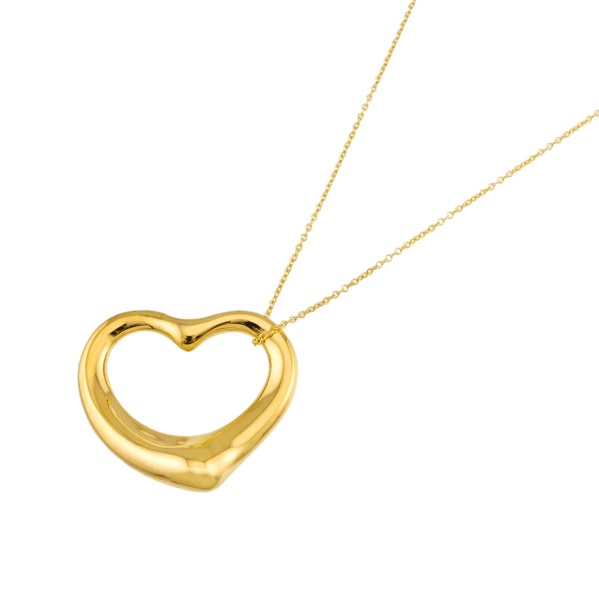 Open Heart Necklace 18K Yellow Gold 750