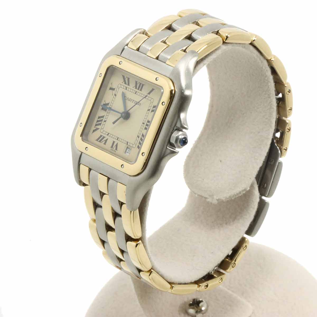 Panthere MM 3Row 83083244 YG Quartz Date Cream Dial Boys