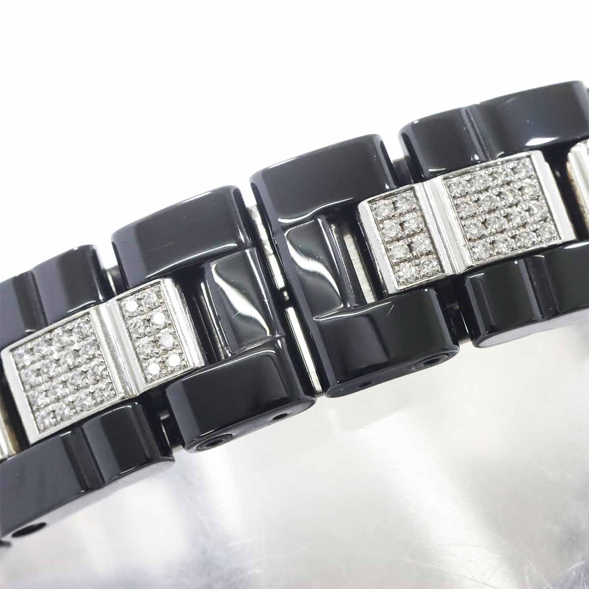 J12 33mm H1338 Diamond Date Quartz Black Dial Ladies