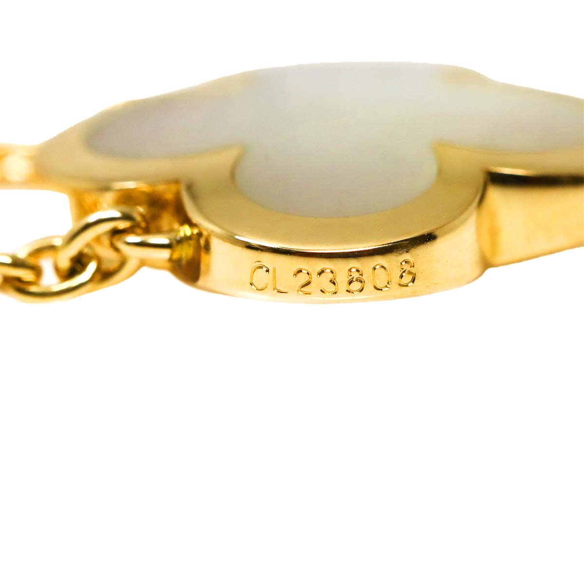 Pure Alhambra MOP Necklace 18K Yellow Gold 750