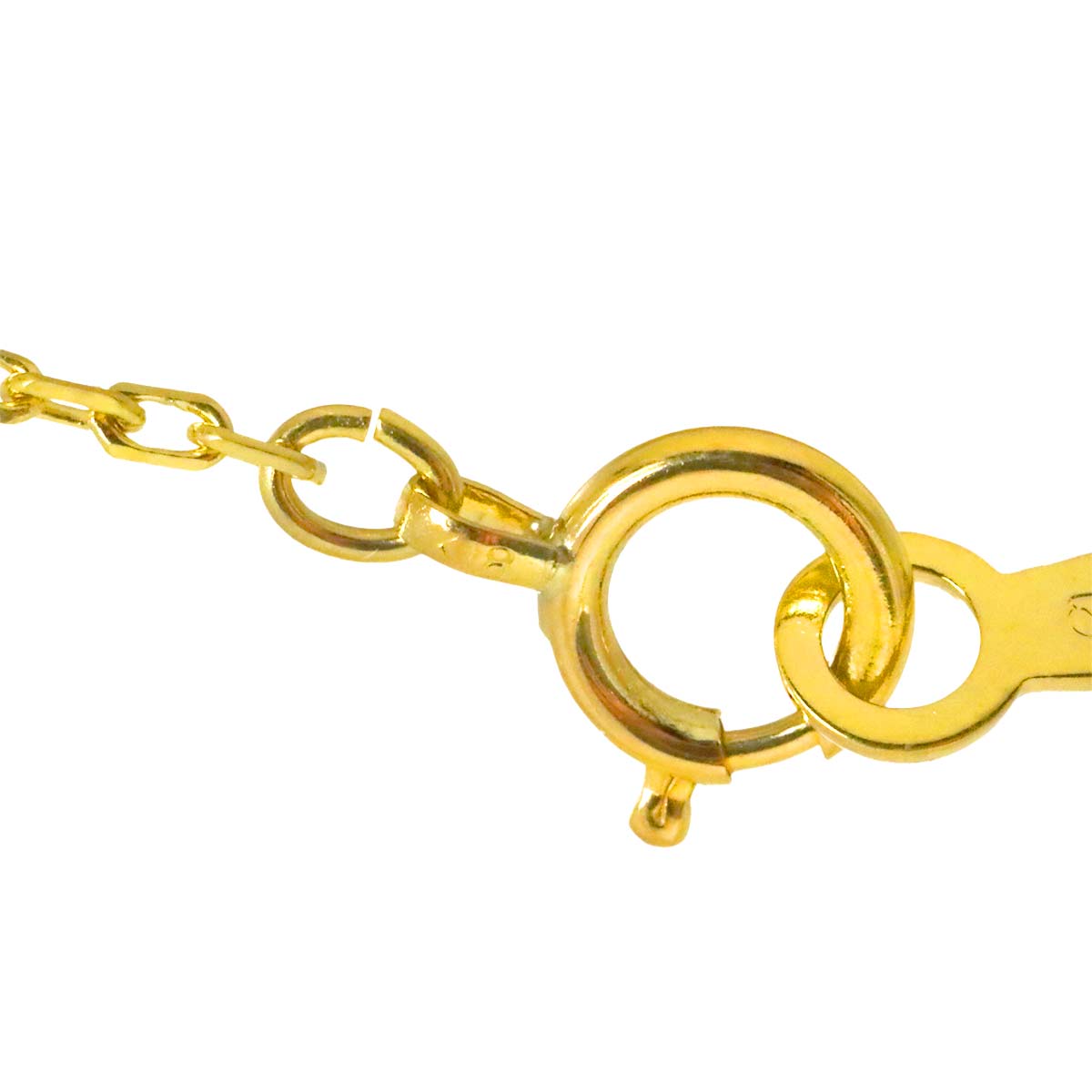 Akoya Pearl 7.5mm Diamond Necklace 18K Yellow Gold 750