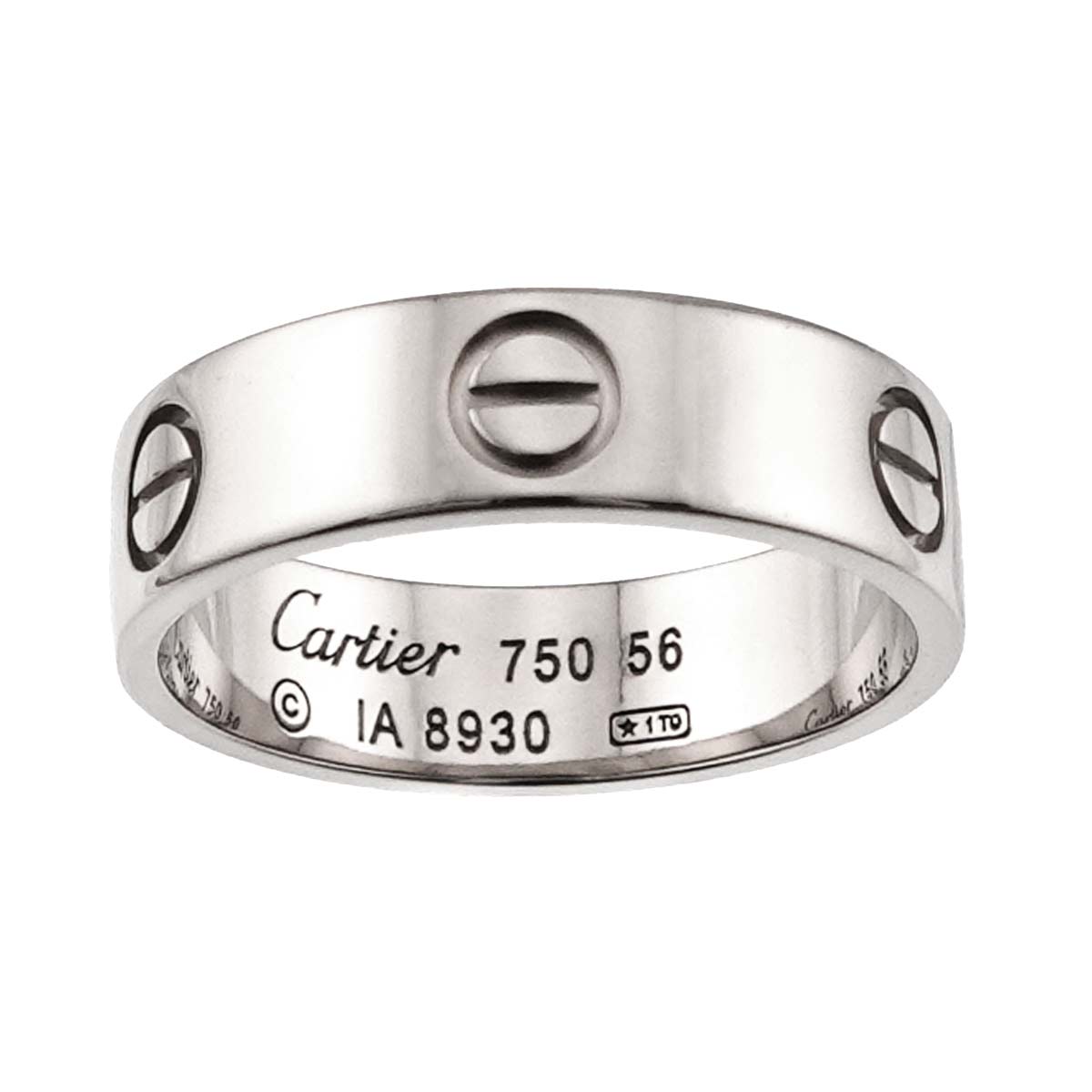 Love Classic Ring 18K White Gold 750 size56 7.25-7.5(US)