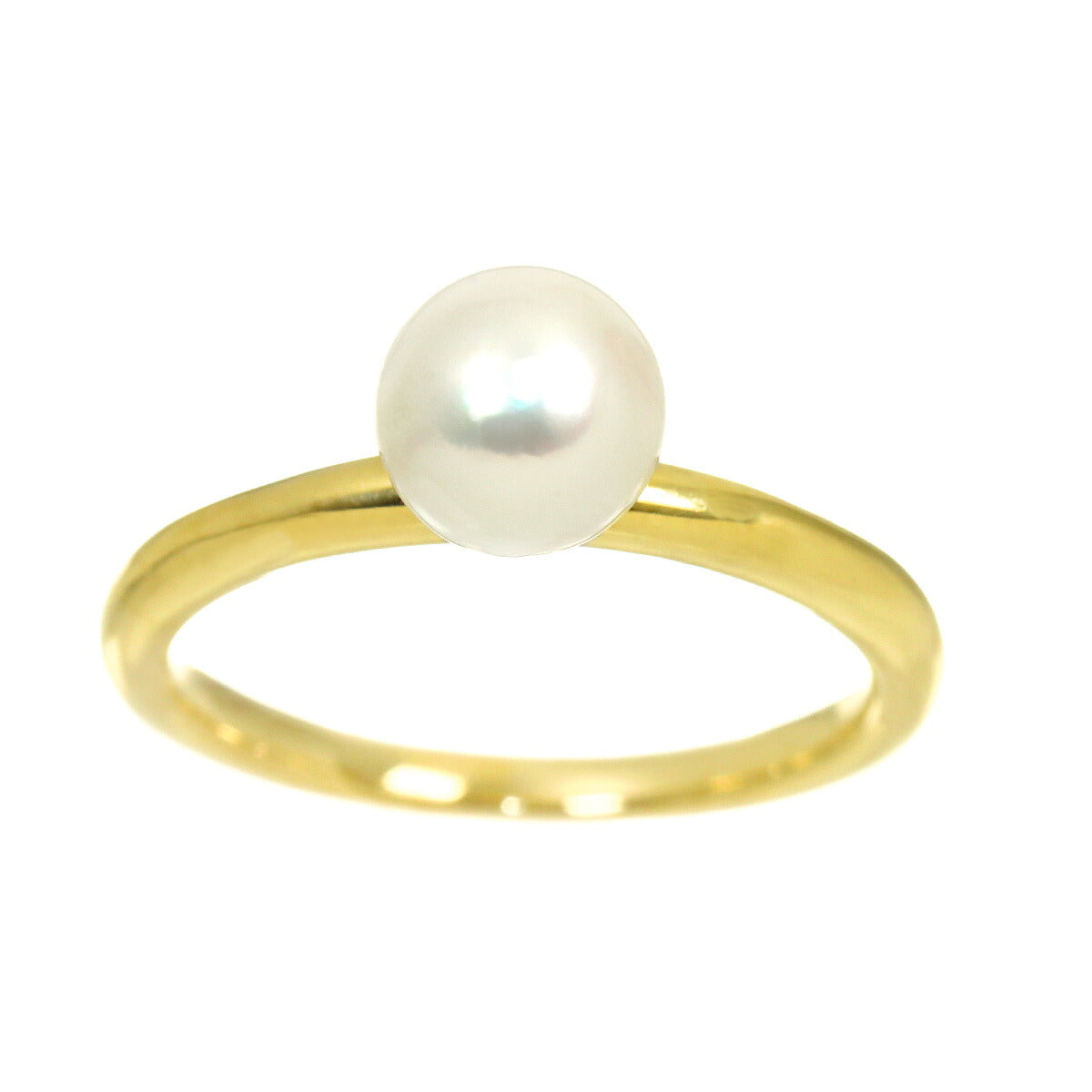 Akoya Pearl 6.9mm Ring 18K YG 750 Size6.25-6.5(US)