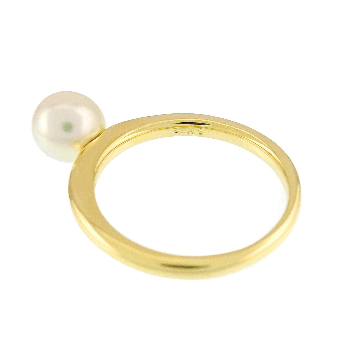 Akoya Pearl 6.9mm Ring 18K YG 750 Size6.25-6.5(US)