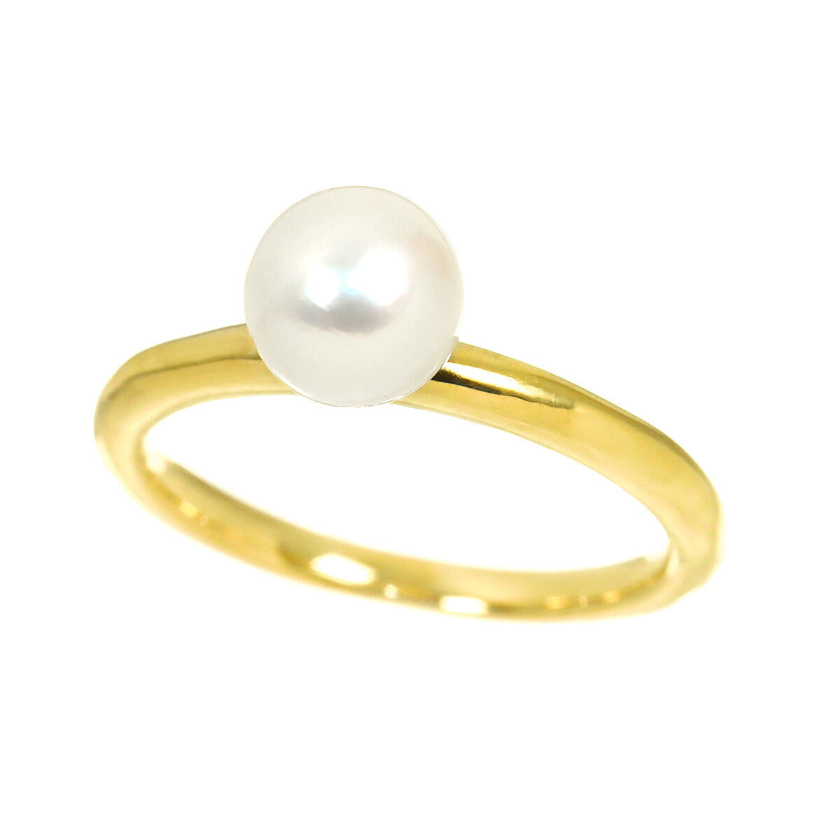 Akoya Pearl 6.9mm Ring 18K YG 750 Size6.25-6.5(US)