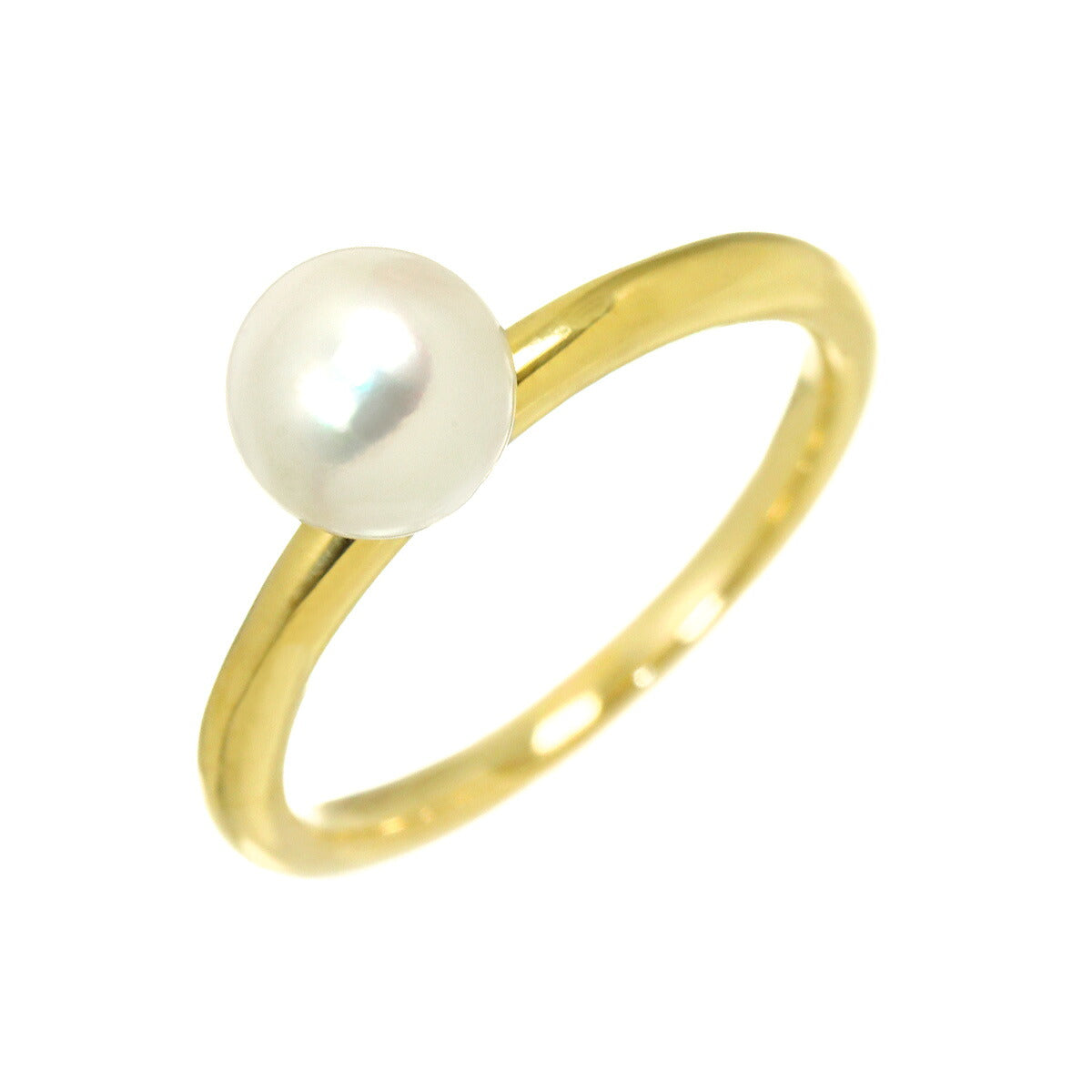 Akoya Pearl 6.9mm Ring 18K YG 750 Size6.25-6.5(US)