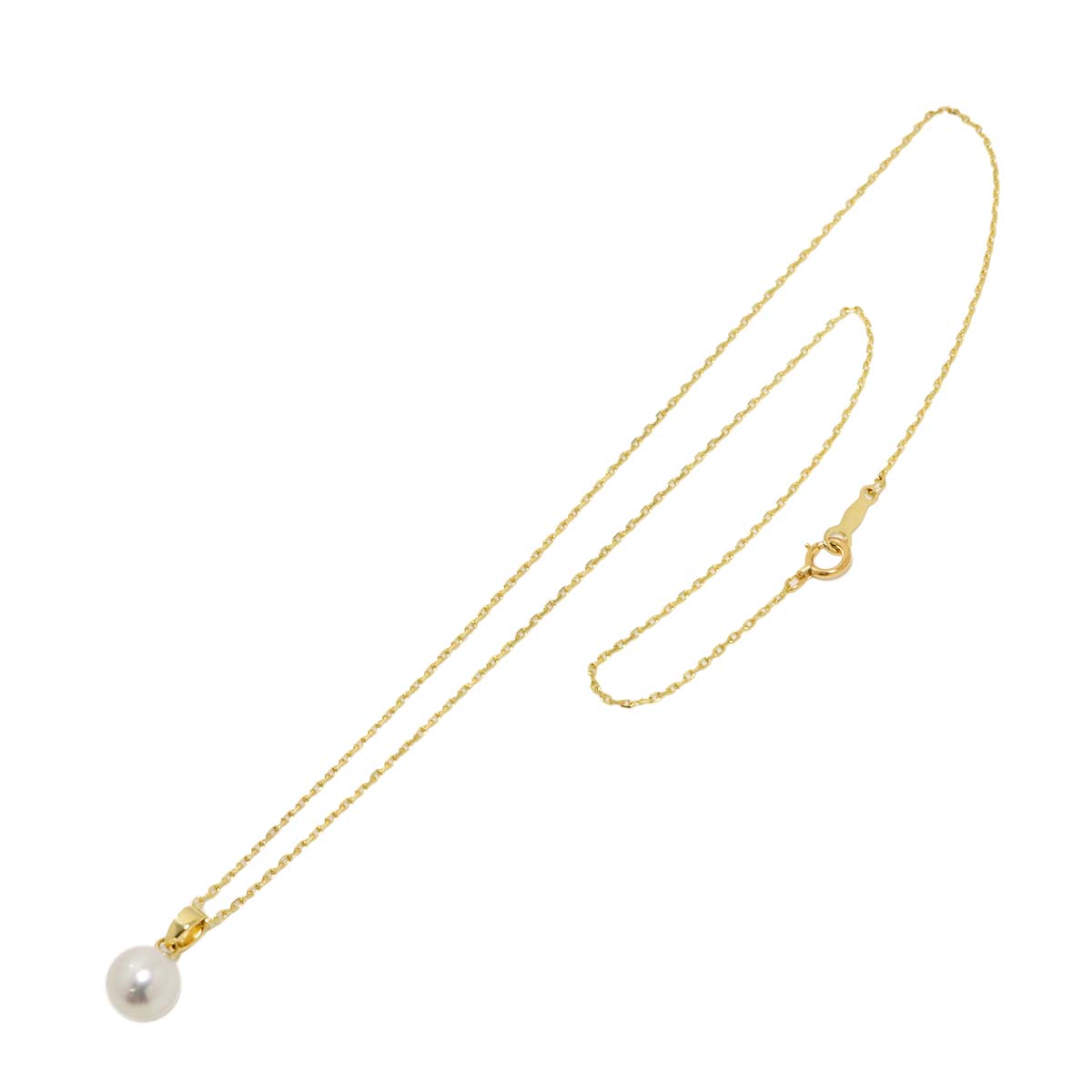 Akoya Pearl 8.7mm Necklace 14K Yellow Gold 585