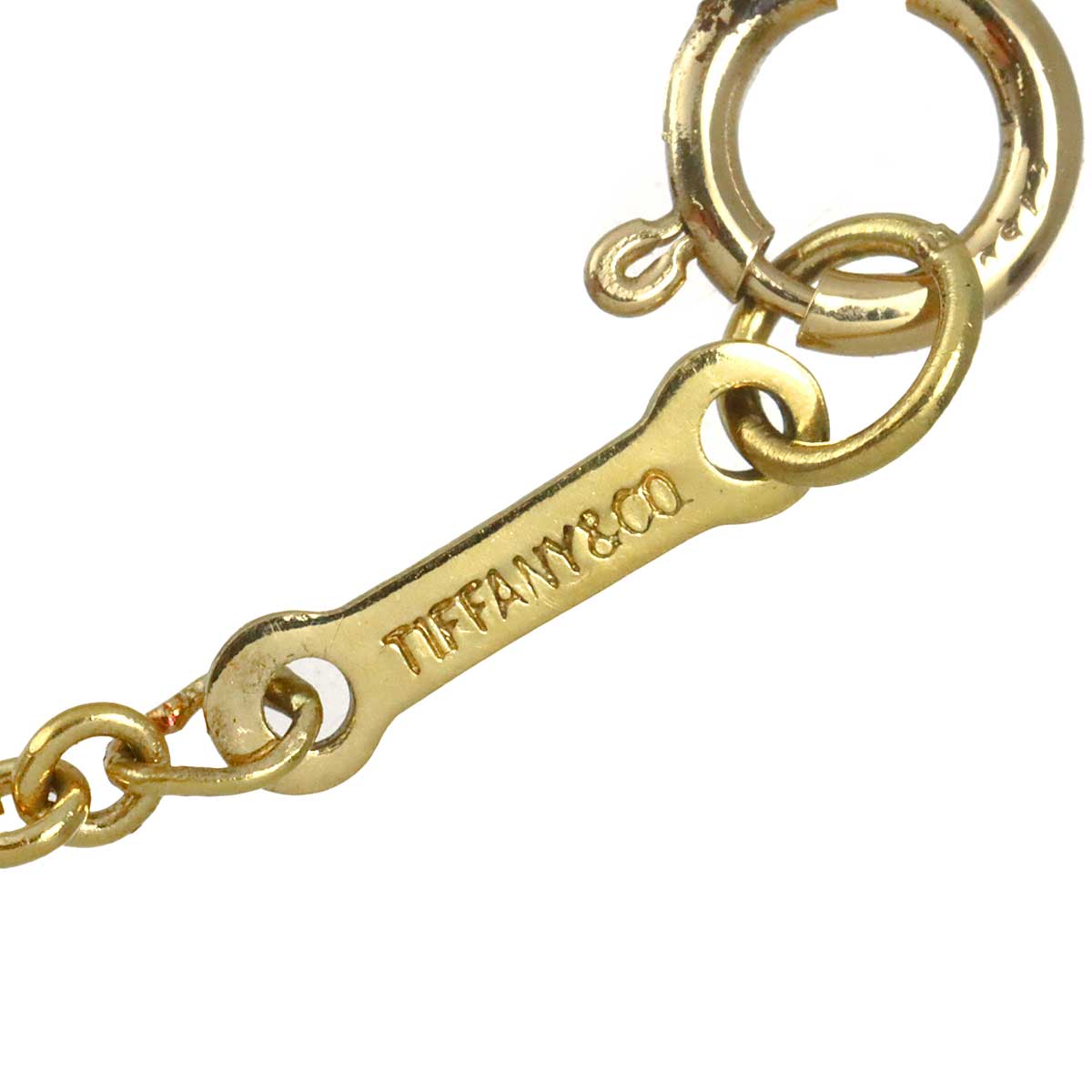 Crescent moon Necklace 18K Yellow Gold 750
