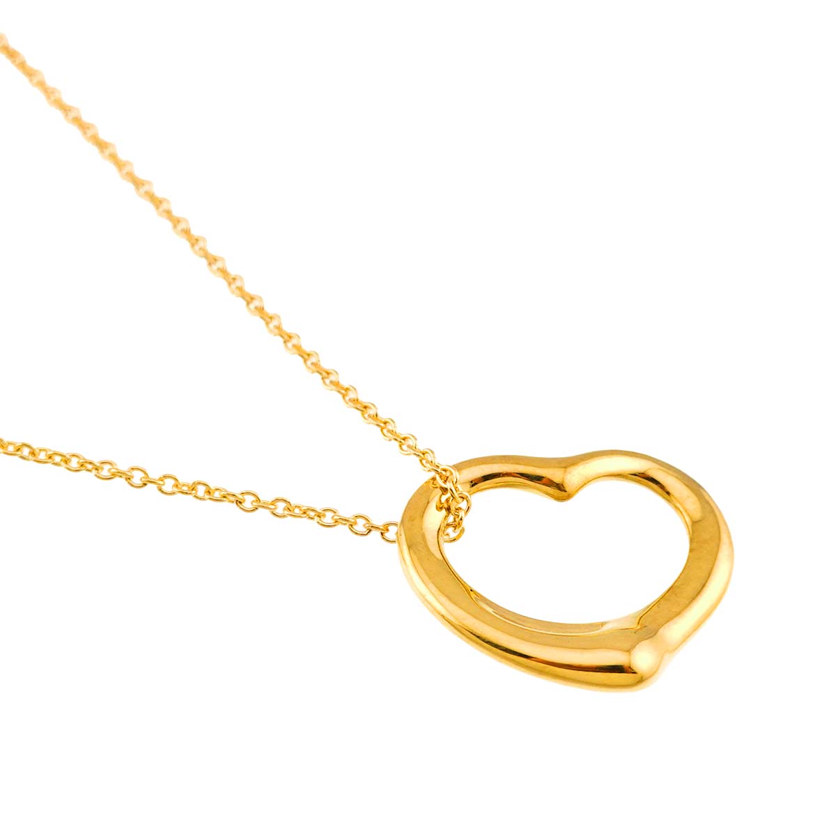 Open Heart Necklace 18K Yellow Gold 750