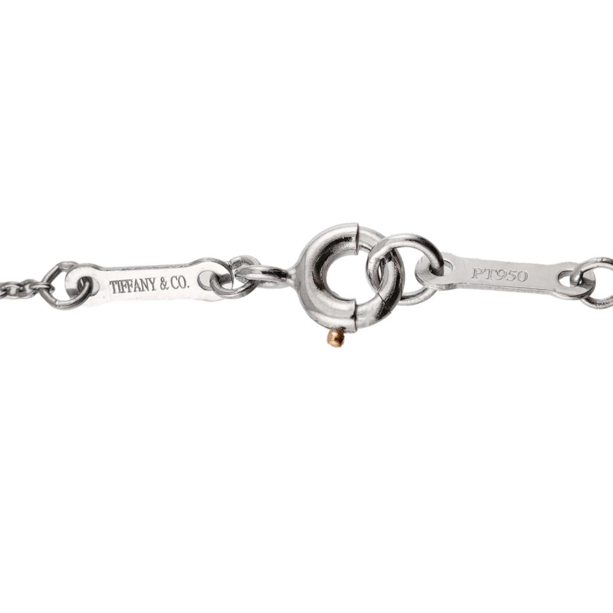 Open Heart Necklace Platinum