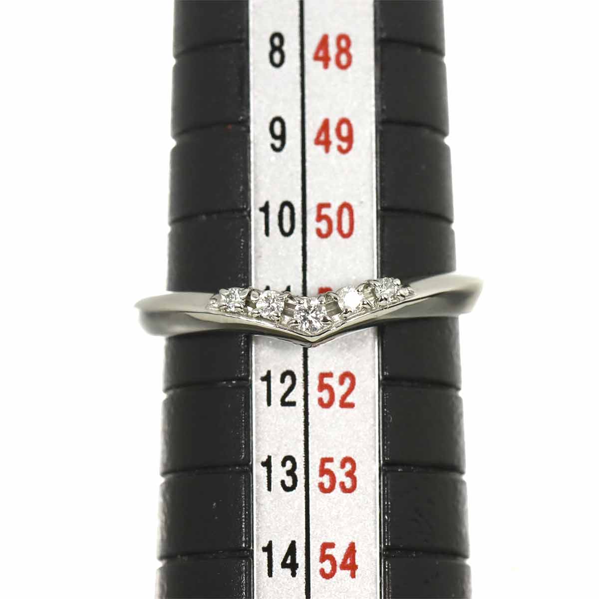 Diamond 0.06ct Ring Pt Platinum Size5.5-5.75(US)