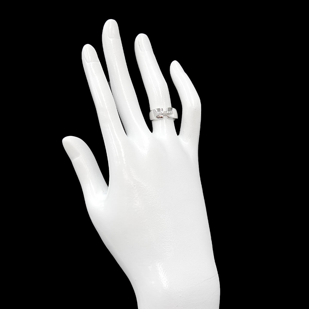 Diamond Ring 18K WG 750 Size4.75-5(US)