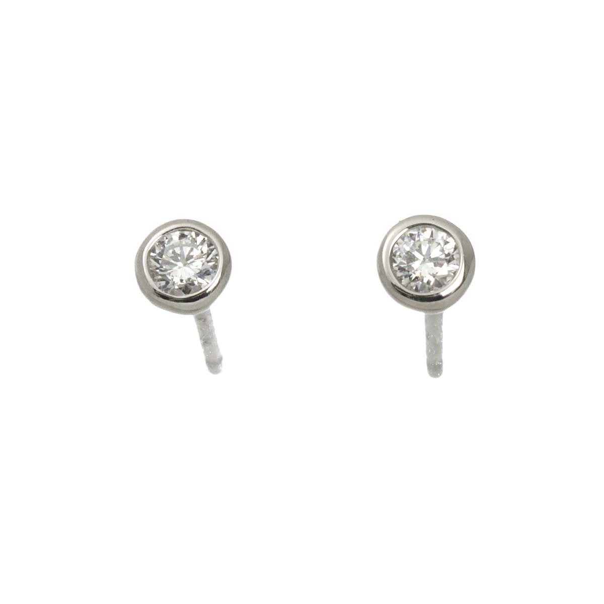 Diamond Earrings Pierced Pt Platinum