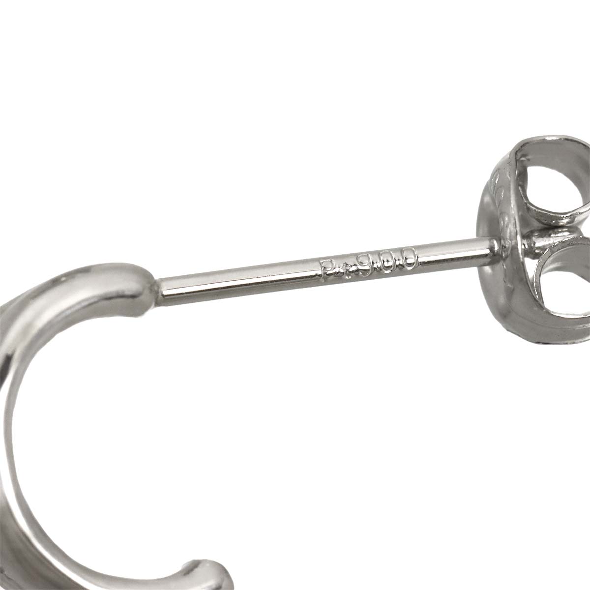 Diamond Earrings Pierced Pt Platinum