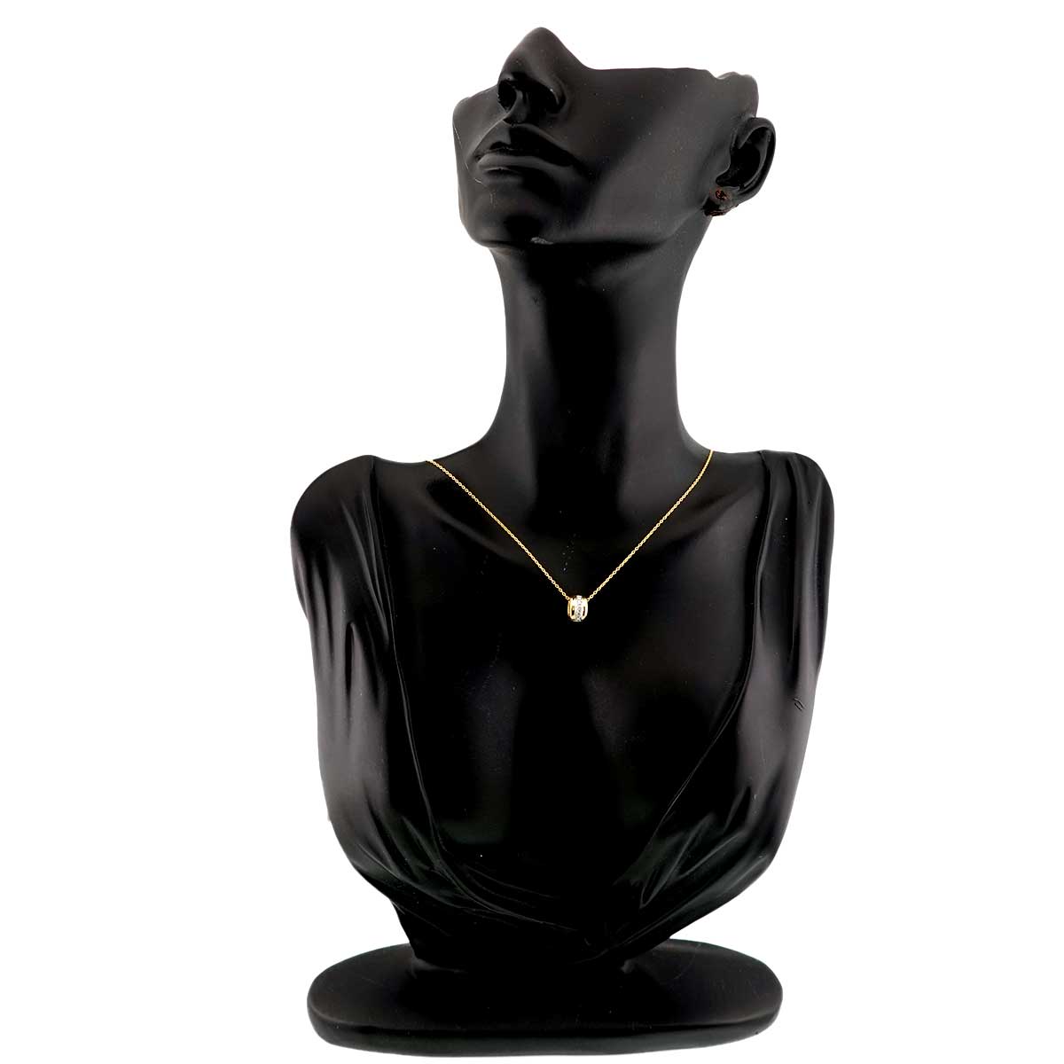 Diamond 0.07ct Necklace 18K Yellow Gold 750 Pt