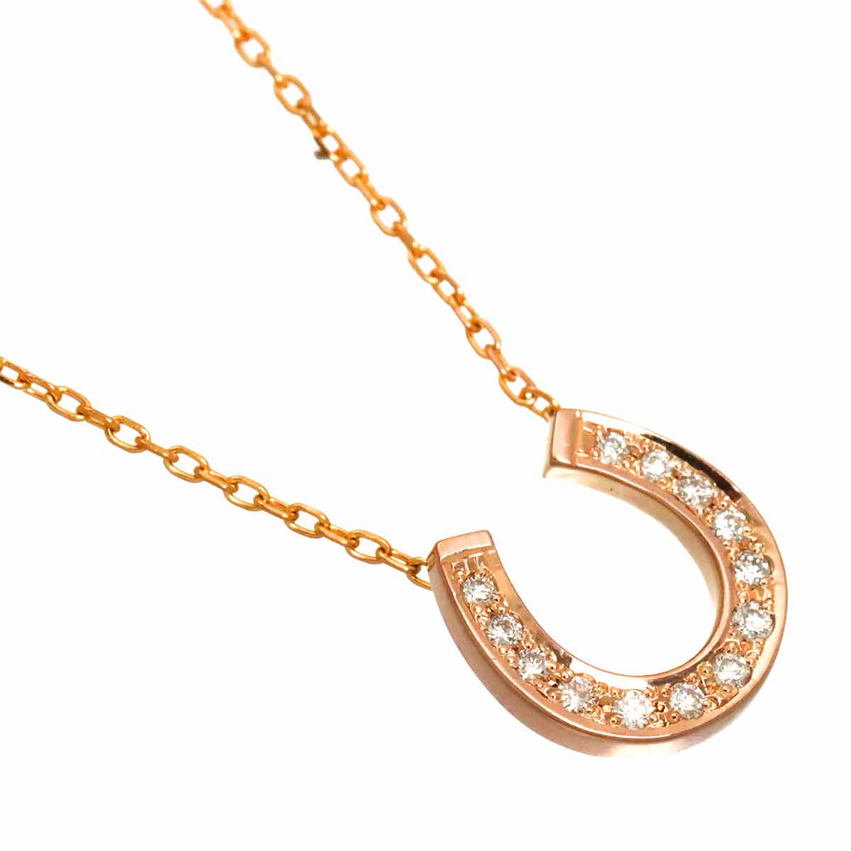 Diamond Necklace 18K Pink Yellow Gold 750 90331519