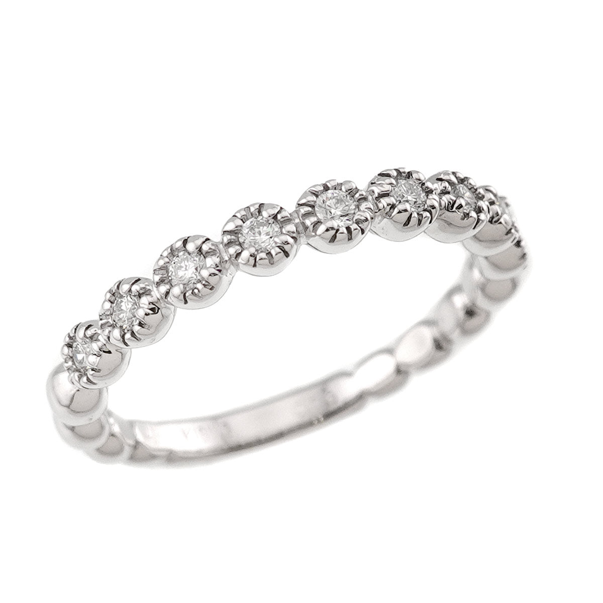 Diamond 0.16ct Ring 18K WG 750 Size5.5-5.75(US)