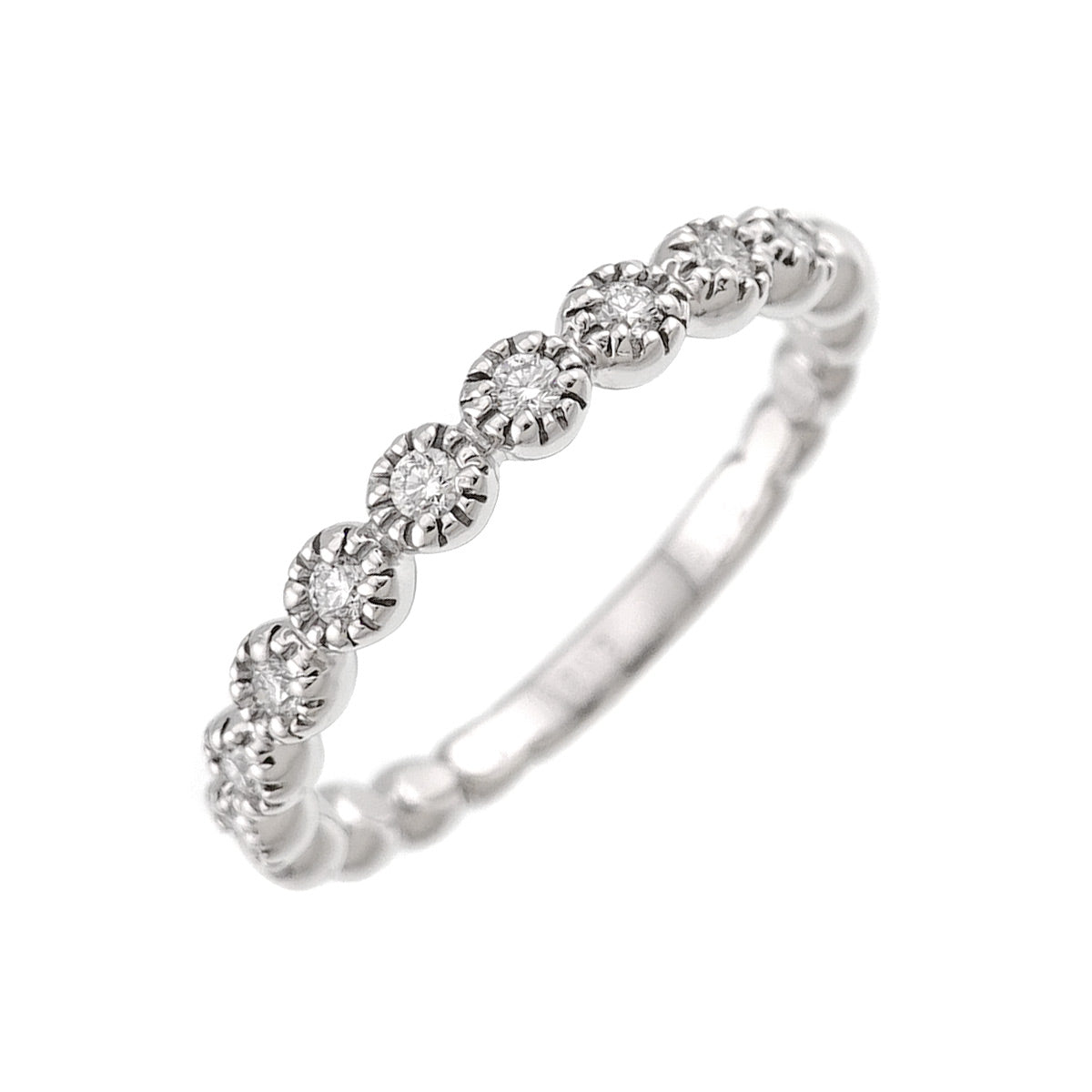 Diamond 0.16ct Ring 18K WG 750 Size5.5-5.75(US)