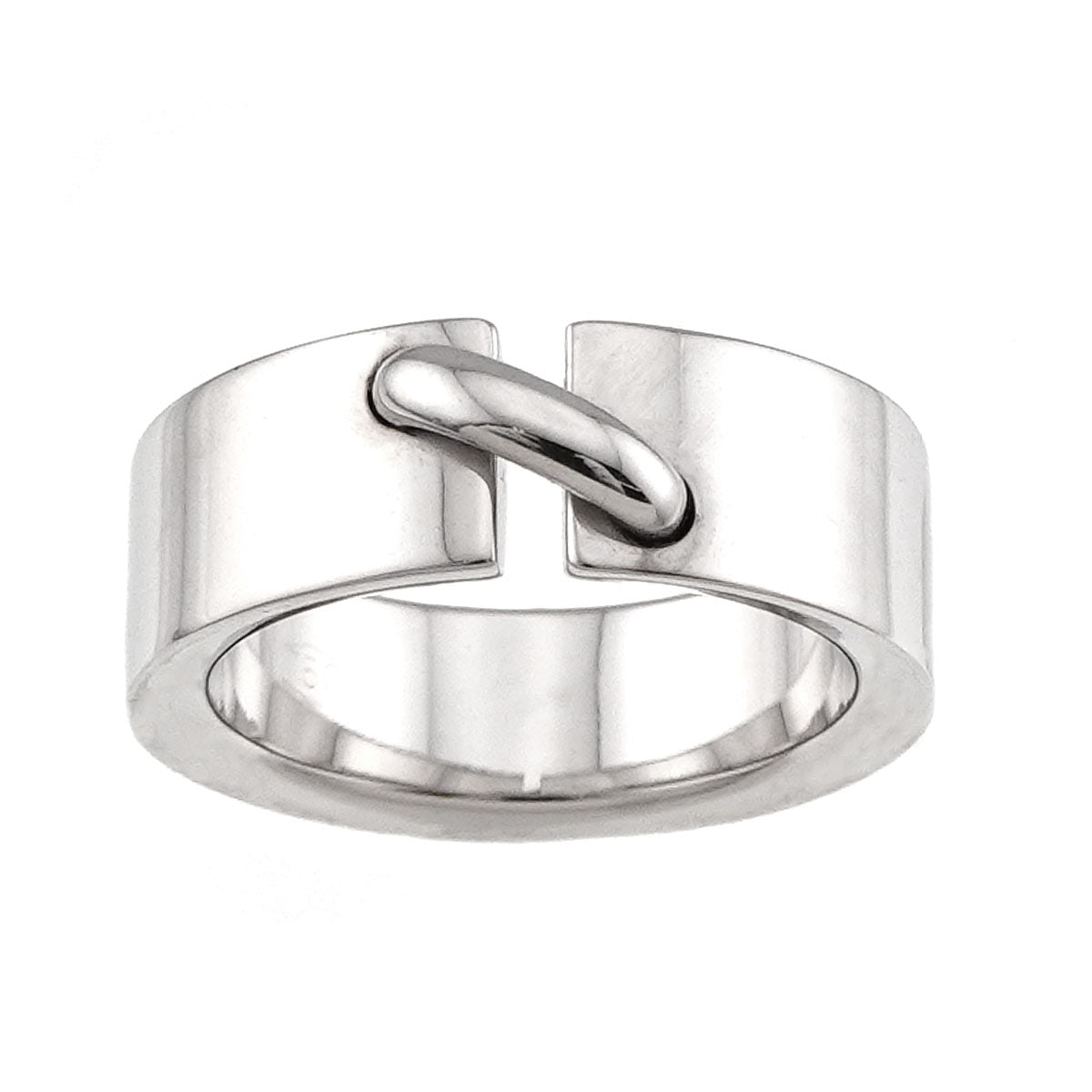 Liens Ring 18K White Gold 750 size5.25(US)