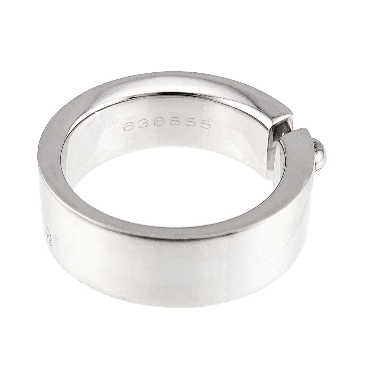 Liens Ring 18K White Gold 750 size5.25(US)