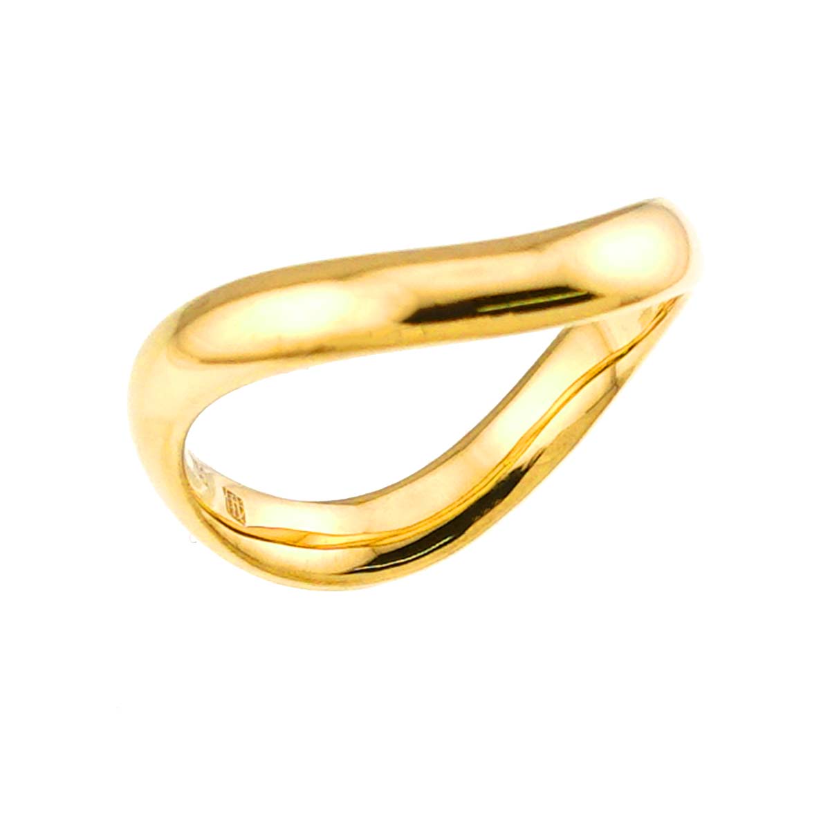 Diamond Ring 18K YG 750 Size8-8.25(US)