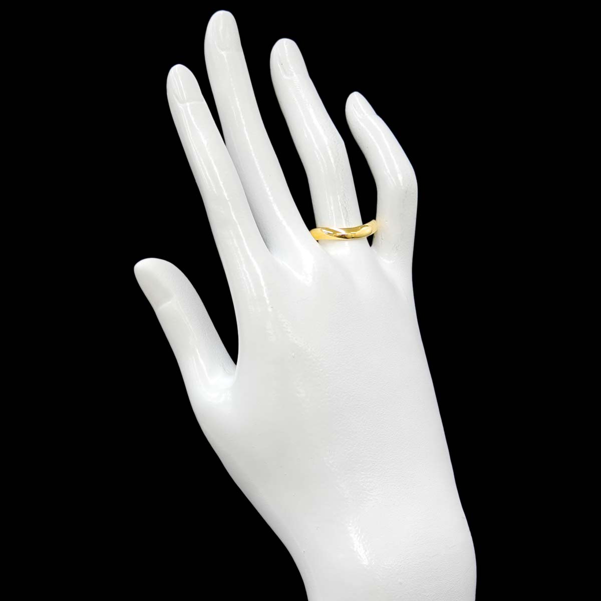 Diamond Ring 18K YG 750 Size8-8.25(US)
