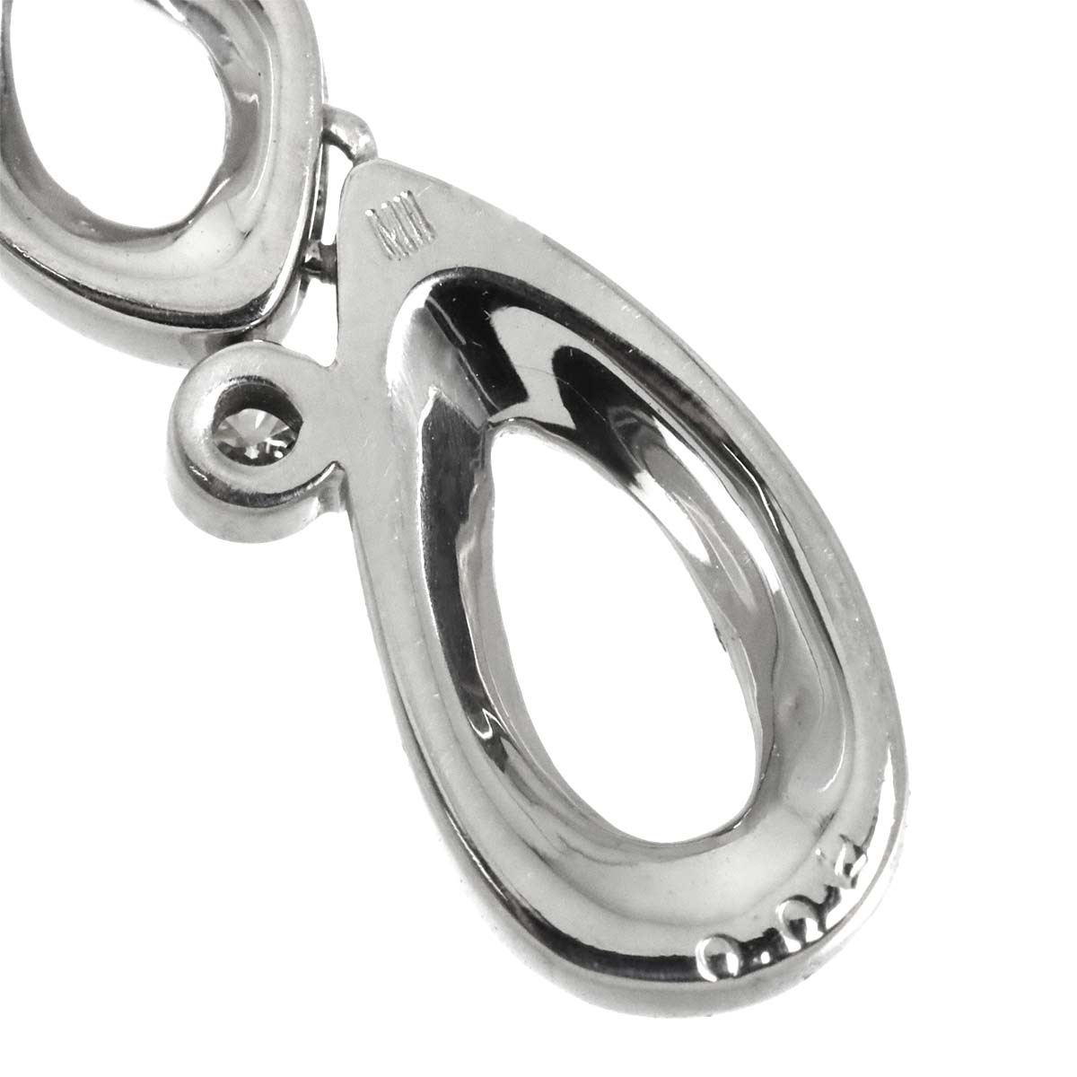 Perlita Diamond 0.02ct Necklace 18K White Gold 750