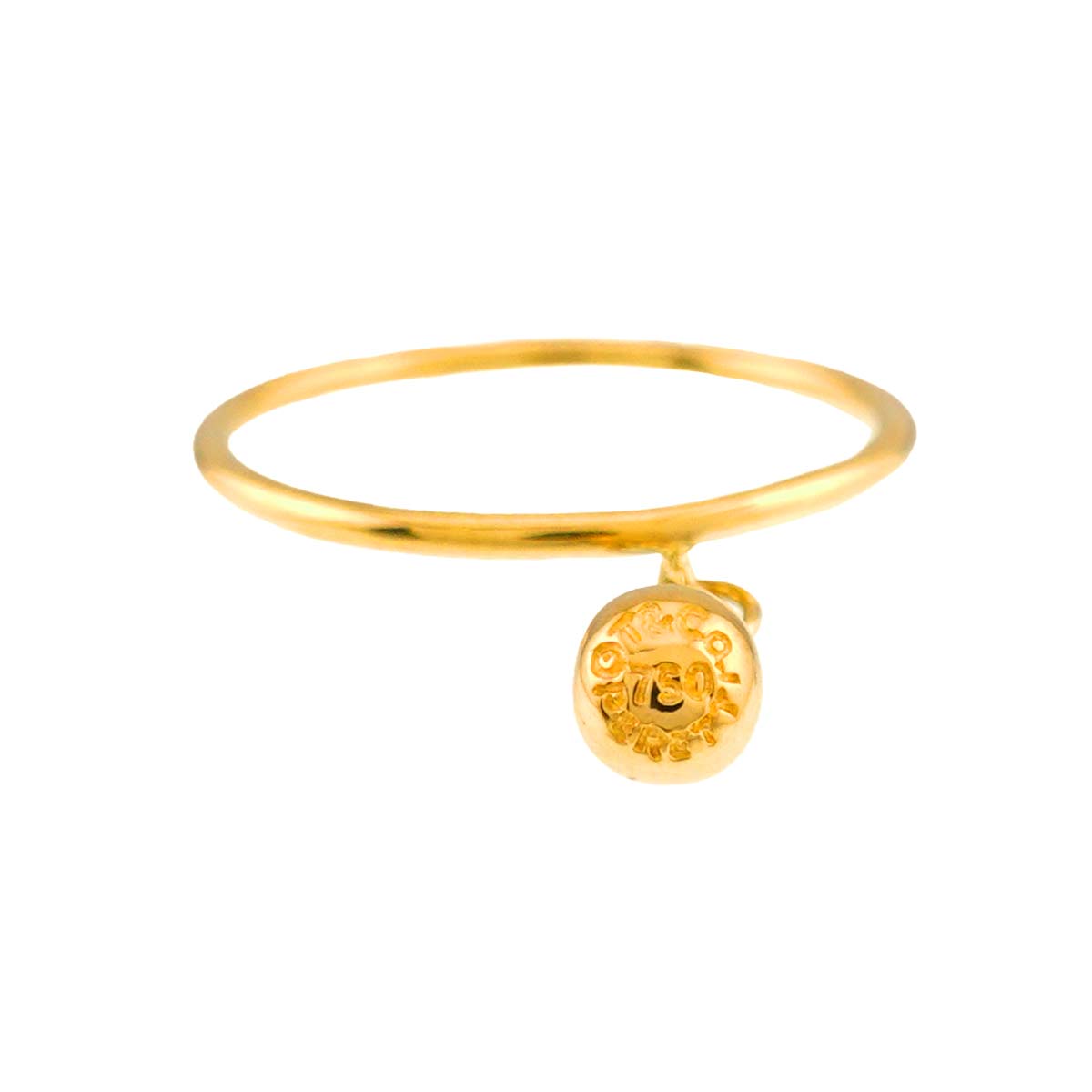 Teardrop Ring 18K YG 750 size5.25(US)