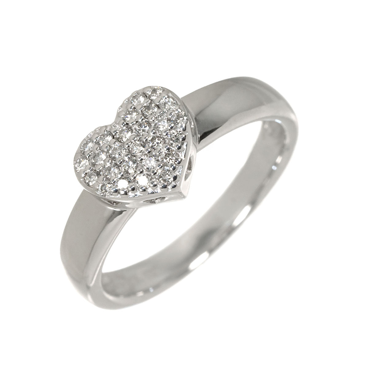 Diamond 0.20ct Ring 18K WG 750 Size7.25(US)