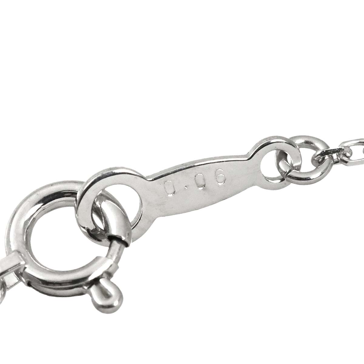 Diamond 0.06ct Necklace 18K White Gold 750