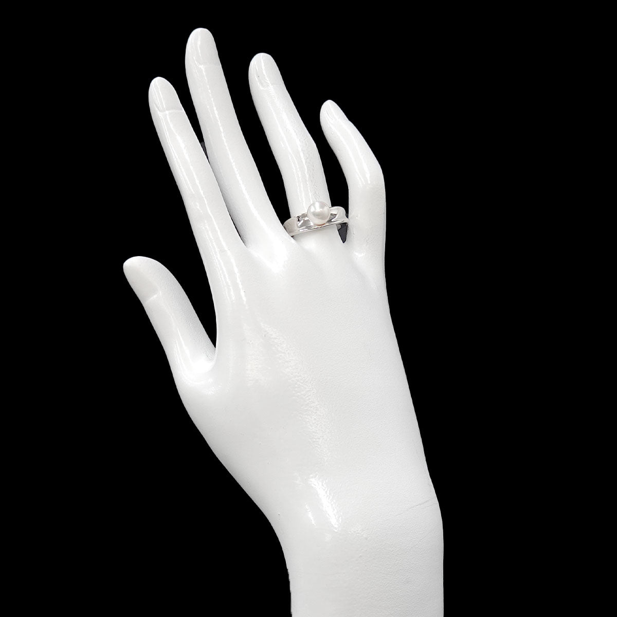 Akoya Pearl 7.1mm Ring Platinum size6.25-6.5(US)