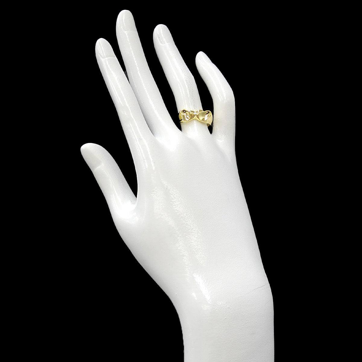 Full Heart Diamond Ring 18K YG 750 Size5.5-5.75(US)