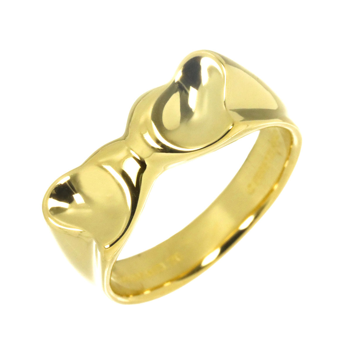 Full Heart Diamond Ring 18K YG 750 Size5.5-5.75(US)