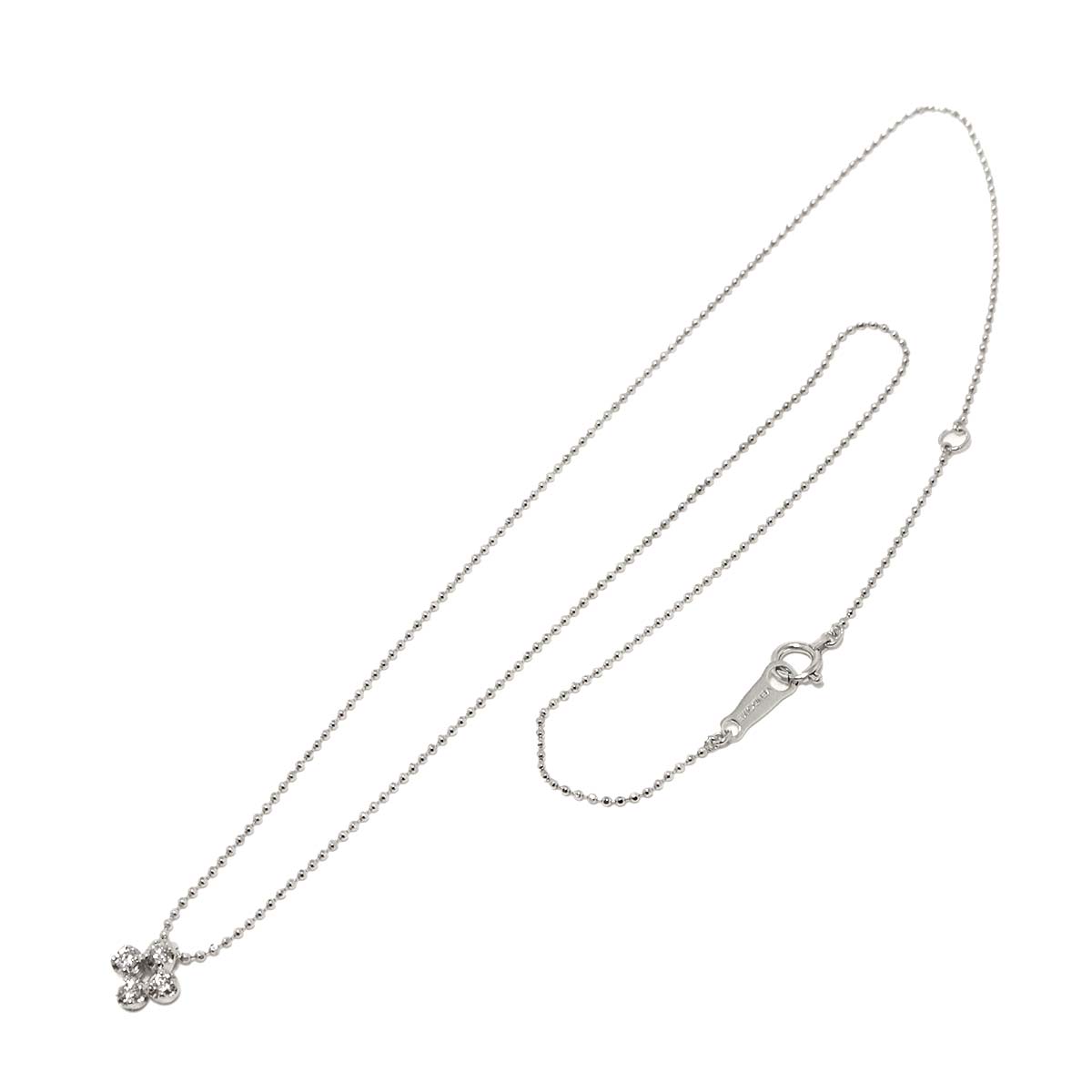 Diamond 0.12ct Necklace 18K WG 750