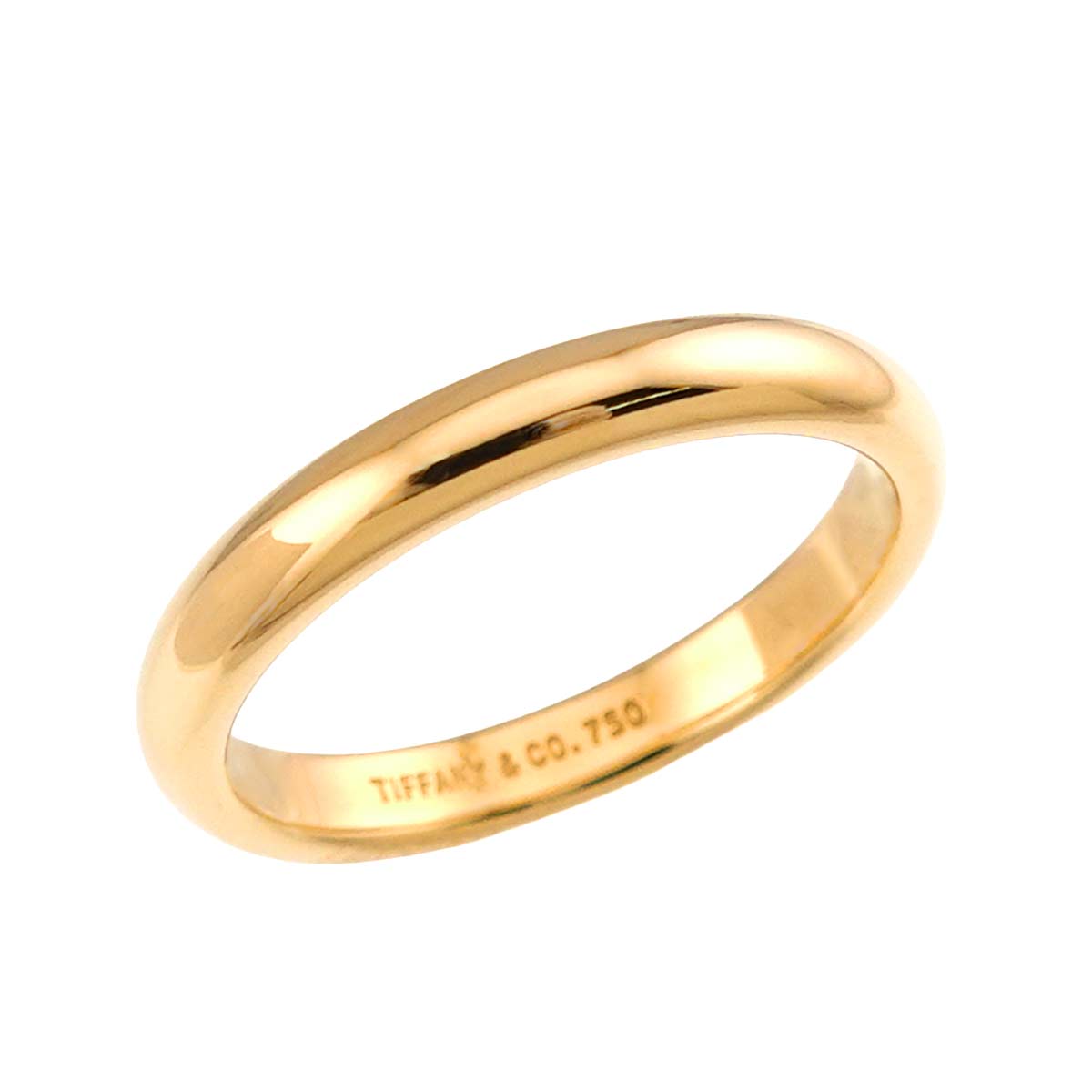 Forever Band Ring 18K Yellow Gold 750 Size 4.75-5(US)