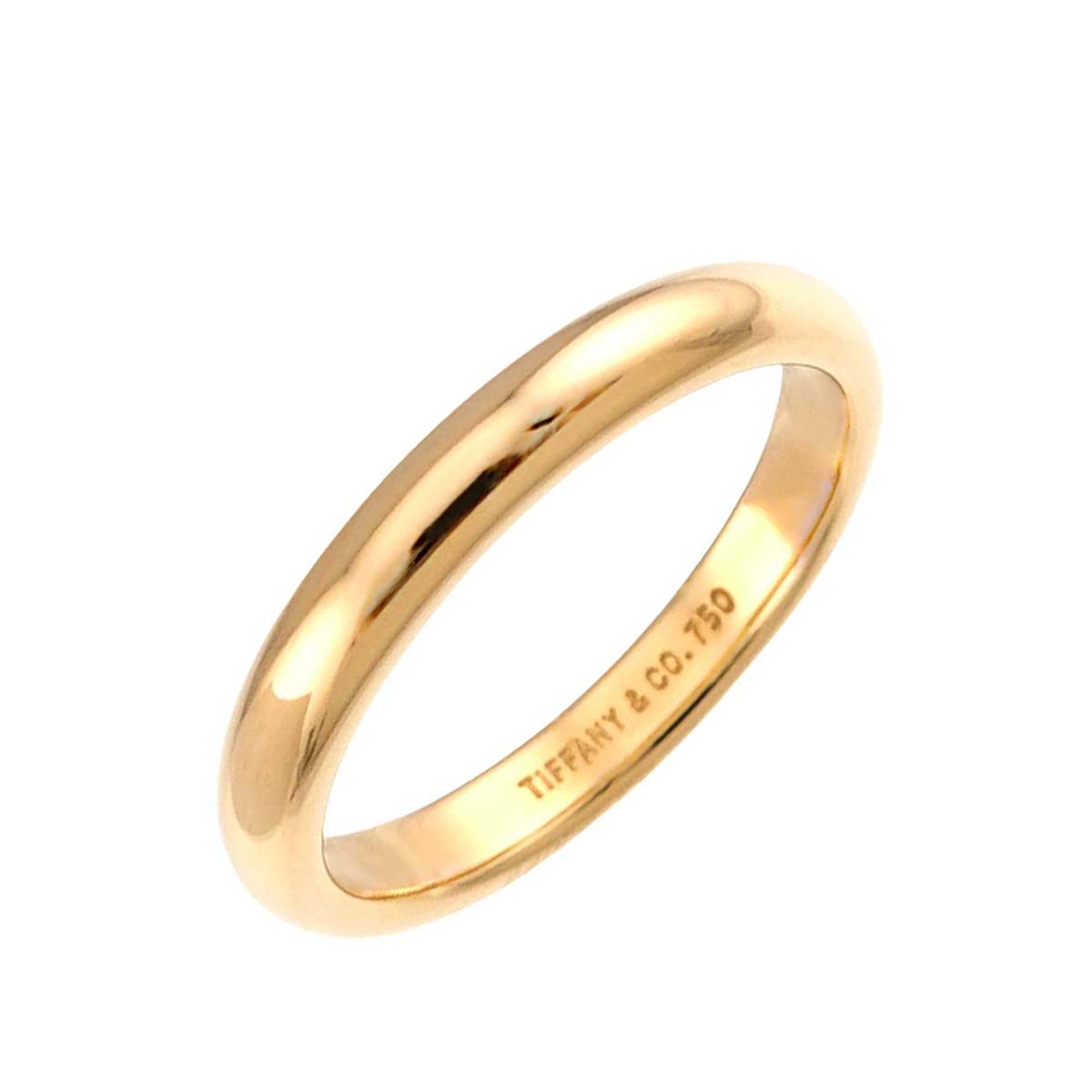 Forever Band Ring 18K Yellow Gold 750 Size 4.75-5(US)