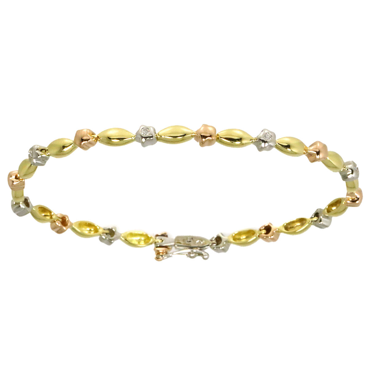 Diamond Bracelet 18K YG WG PG 750