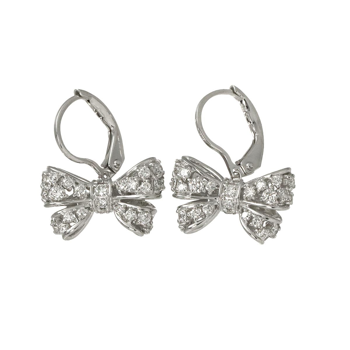 Diamond 0.26ct/0.26ct Earrings Pierced 18K WG 750