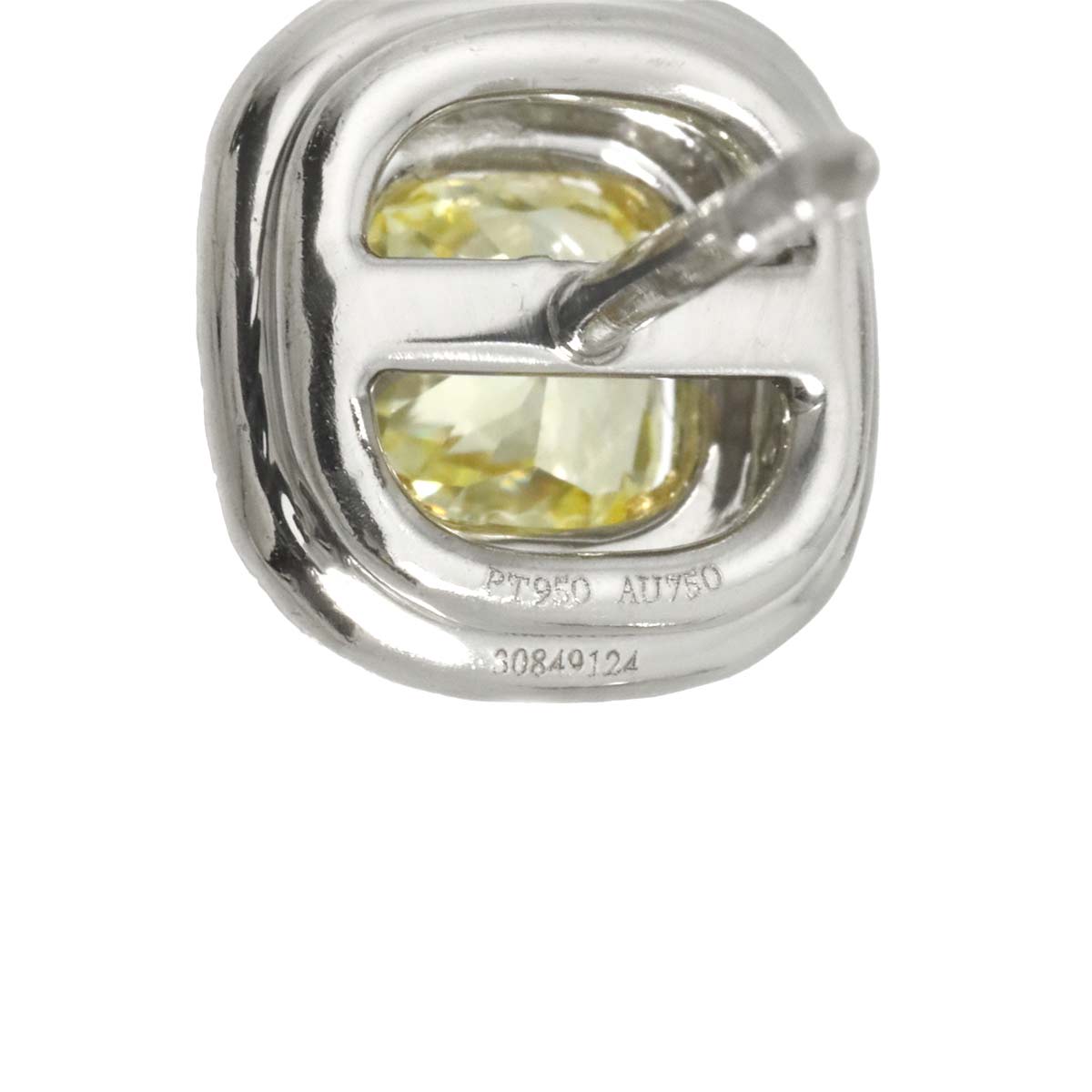 Solest Diamond 0.54ct/0.53ct FIY/IF Earrings K18 YG Pt