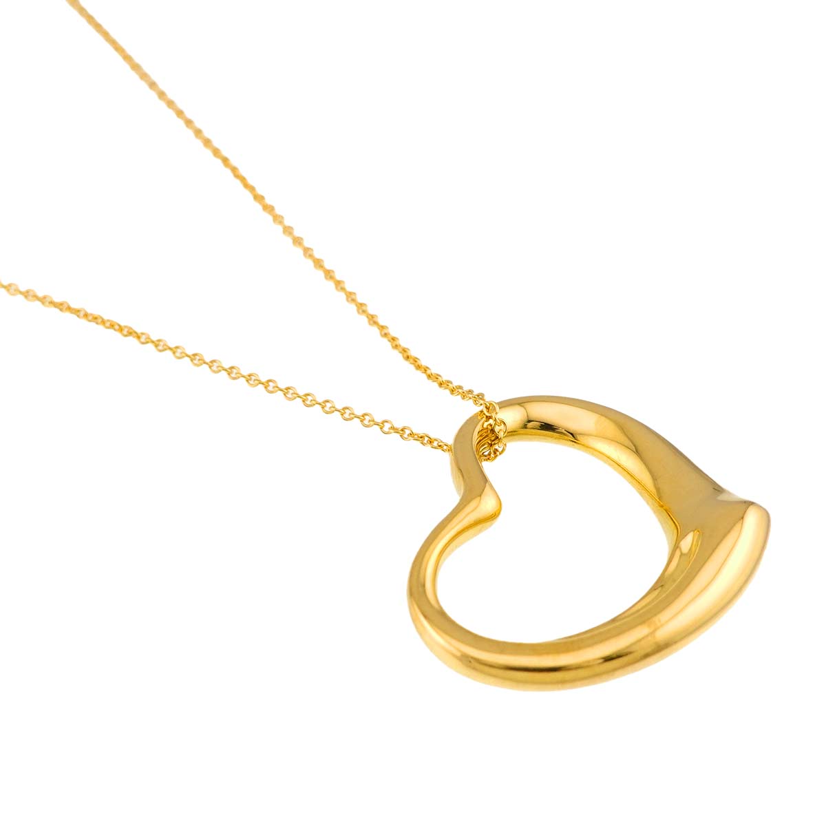 Open Heart Necklace 18K Yellow Gold 750