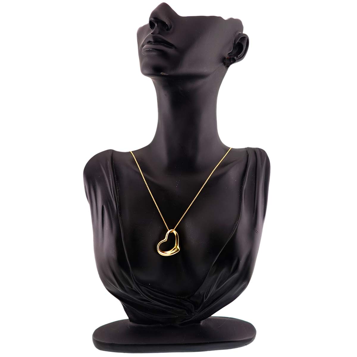 Open Heart Necklace 18K Yellow Gold 750