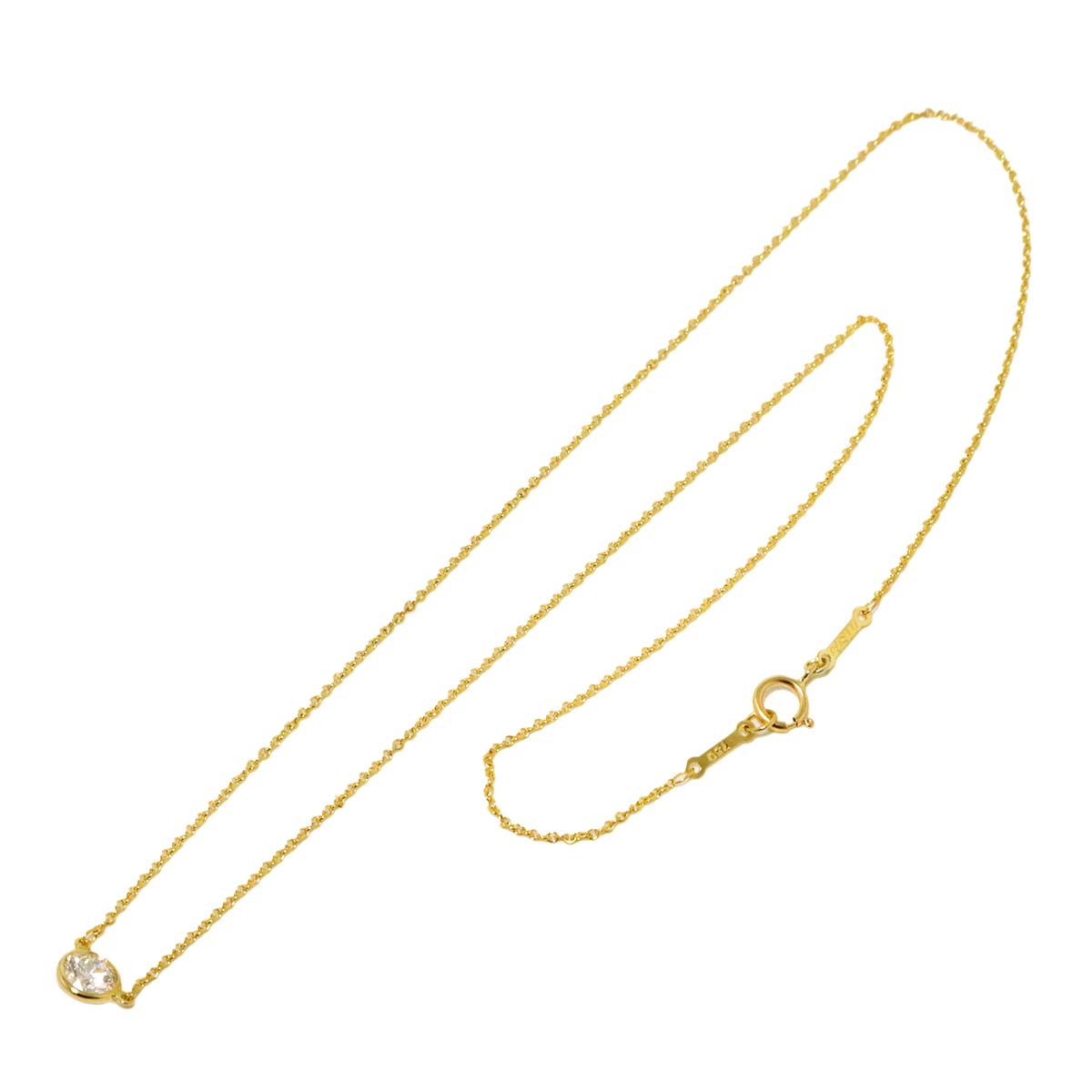 By The Yard Diamond 1P Necklace 18K Yellow Gold 750
