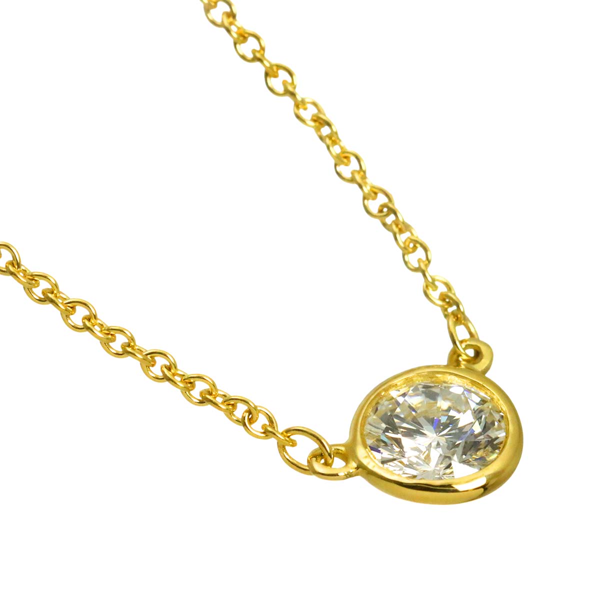 By The Yard Diamond 1P Necklace 18K Yellow Gold 750