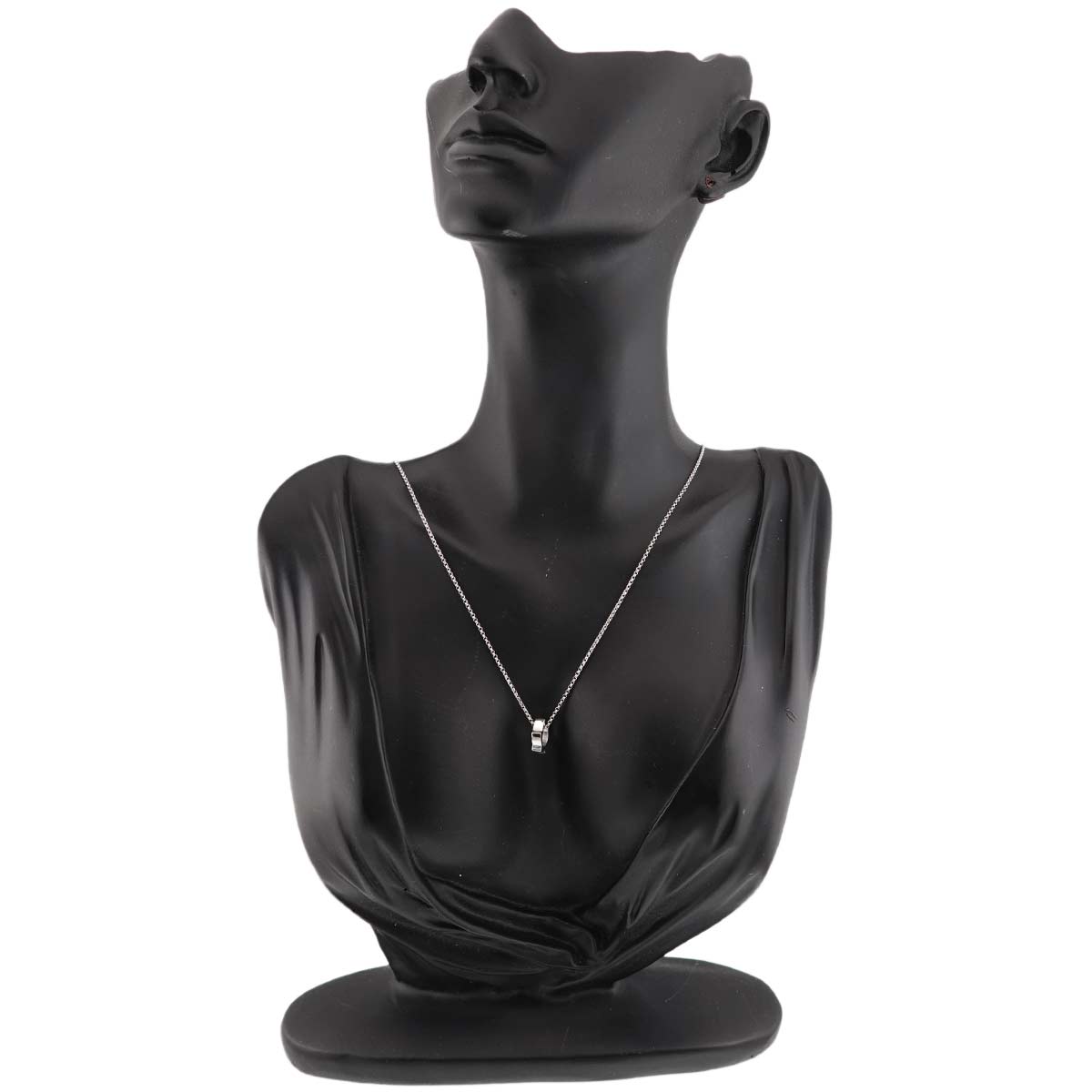 Diamond 0.01ct Necklace 18K White Gold 750