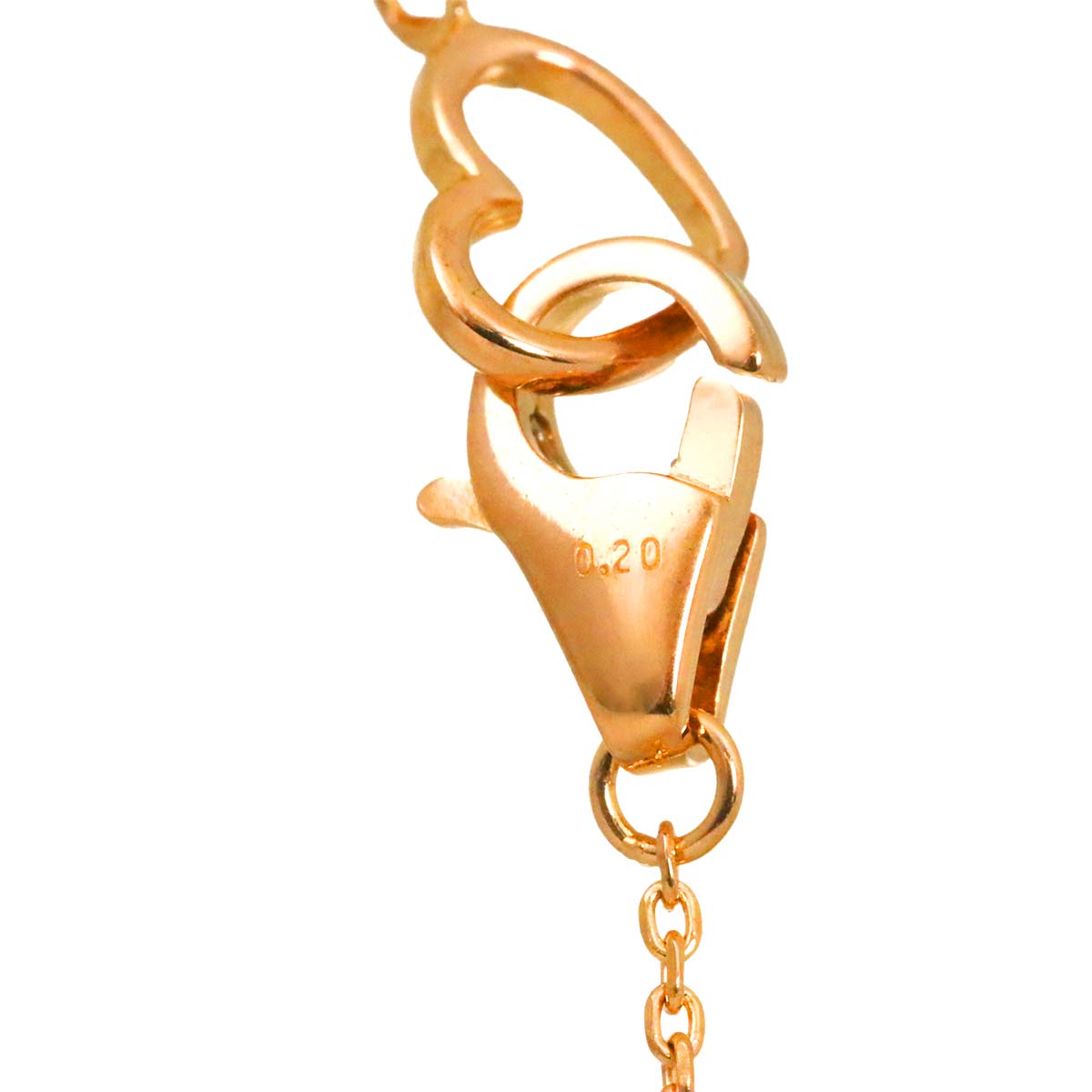 Diamond 0.20ct Necklace 18K Pink Gold 750